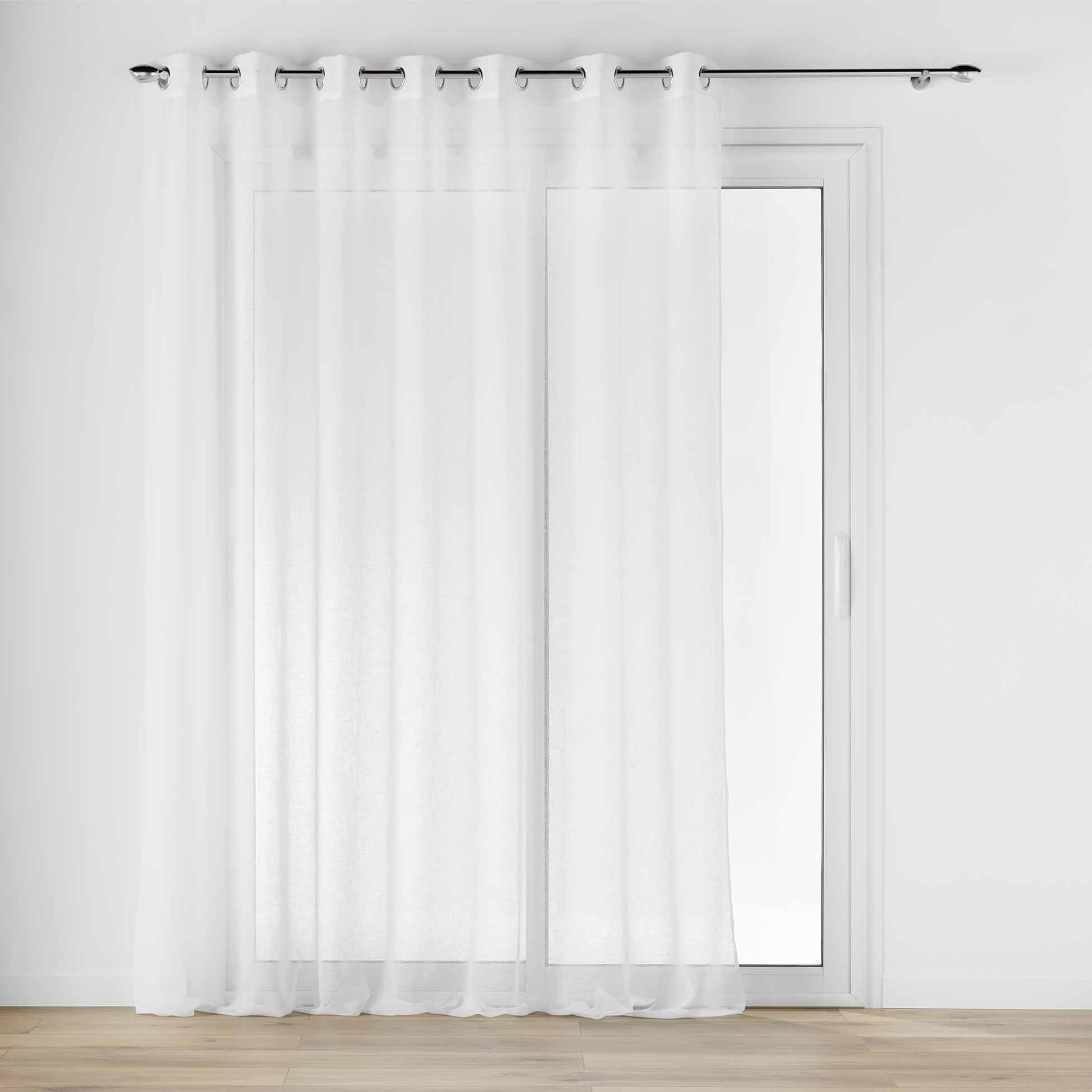 PANNEAU OEILLETS 240X240CM VOILE TISSE CARLIN NATUREL