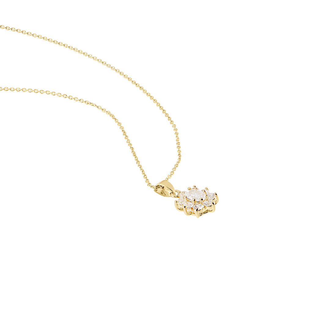 Collier Lisea Plaqué Or Oxydes De Zirconium