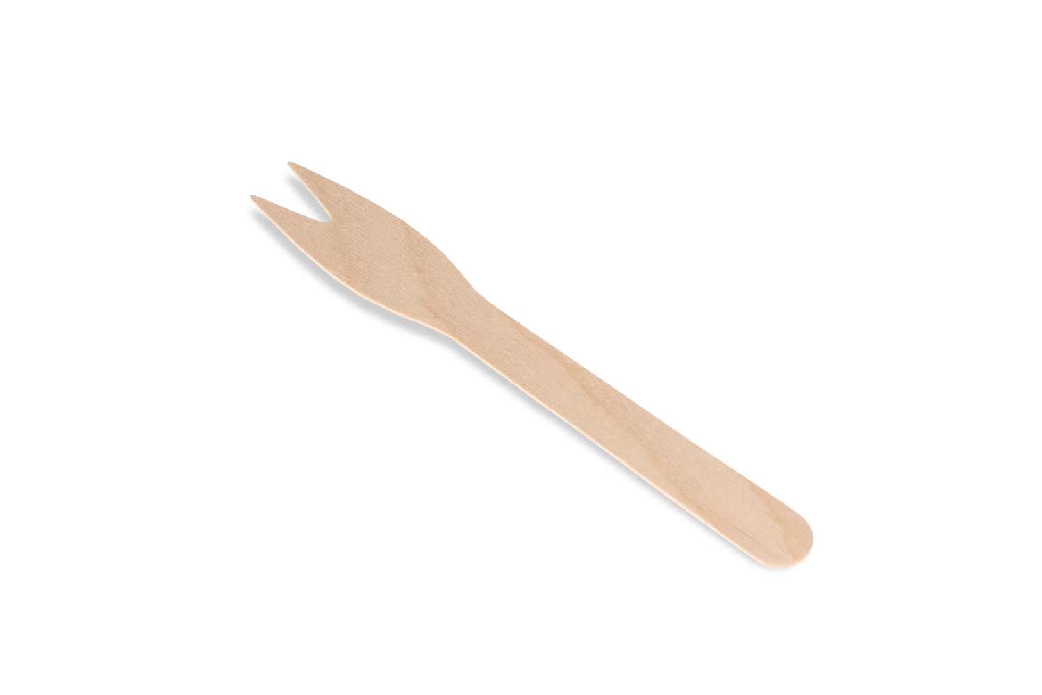 Houten snackvork 120mm 100%FSC® BIO