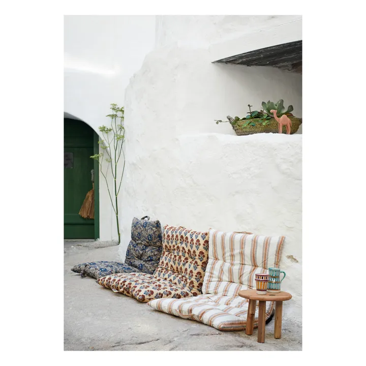 Madam Stoltz Matelas de sol imprimé | Bleu roi