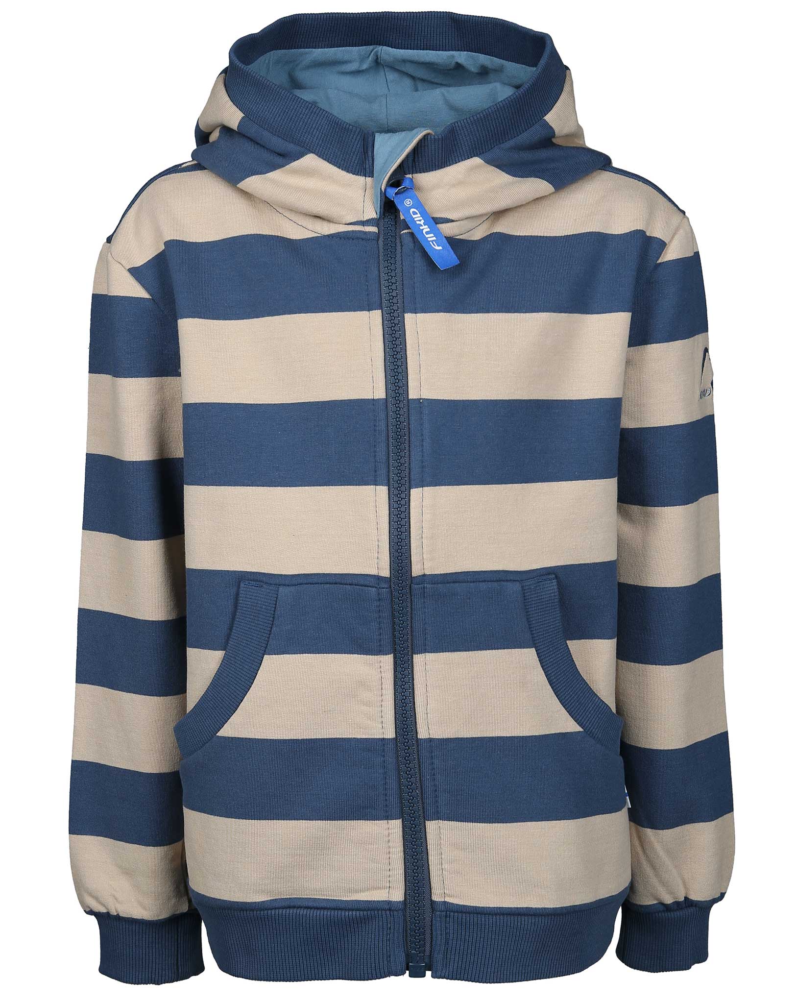 Kapuzen-Sweatjacke LAIVA in denim/pepple