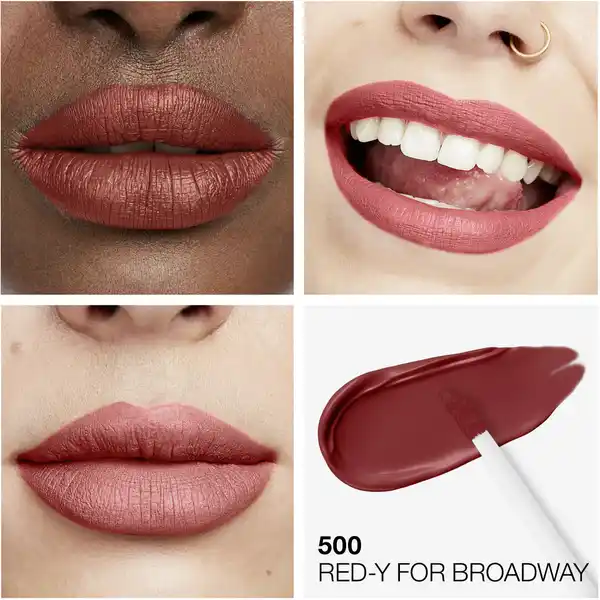 Lasting Perfection Mega Matte Liquid Lip Color, Fb. 500 RED-Y for Broadway