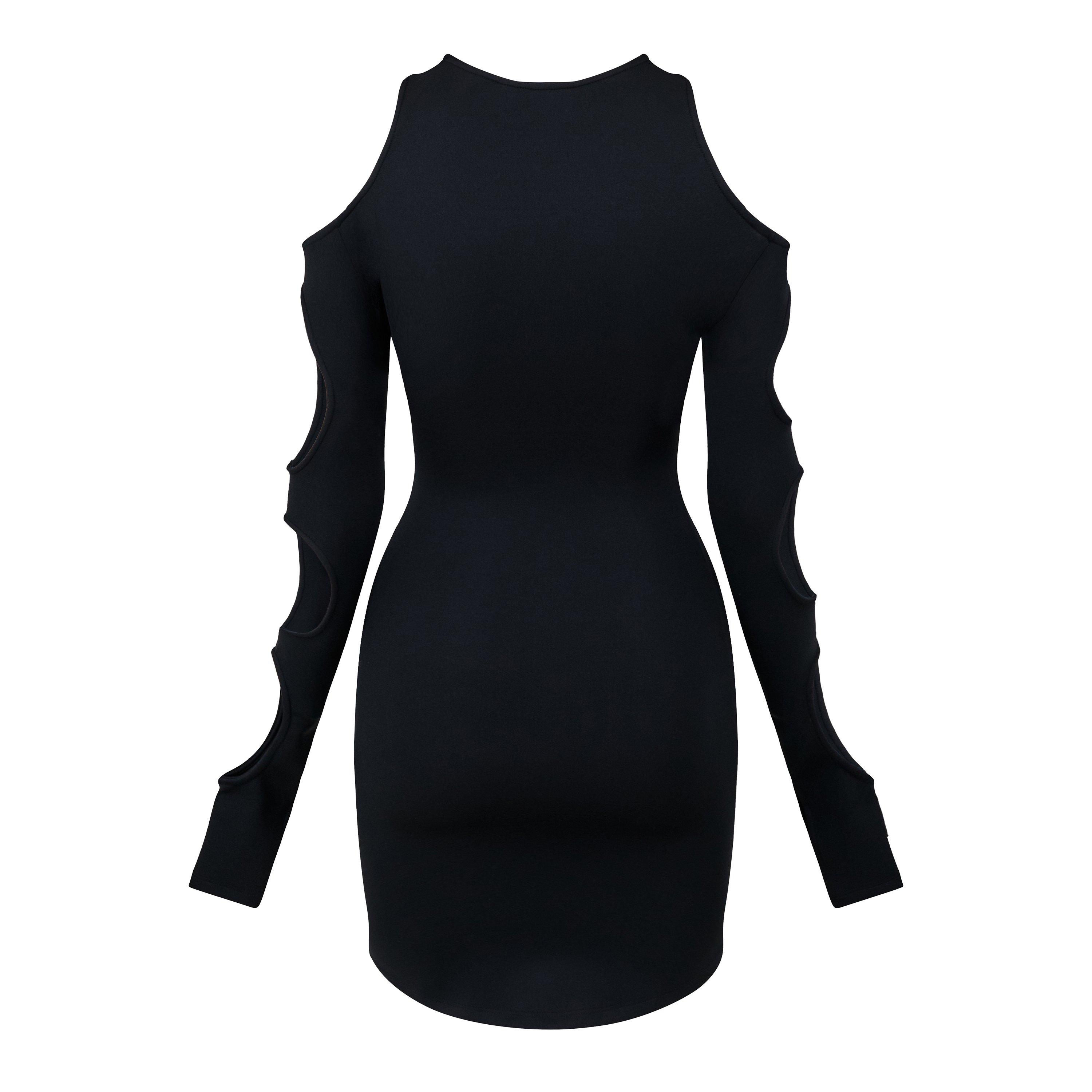 Off White Cut Out Mini Dress