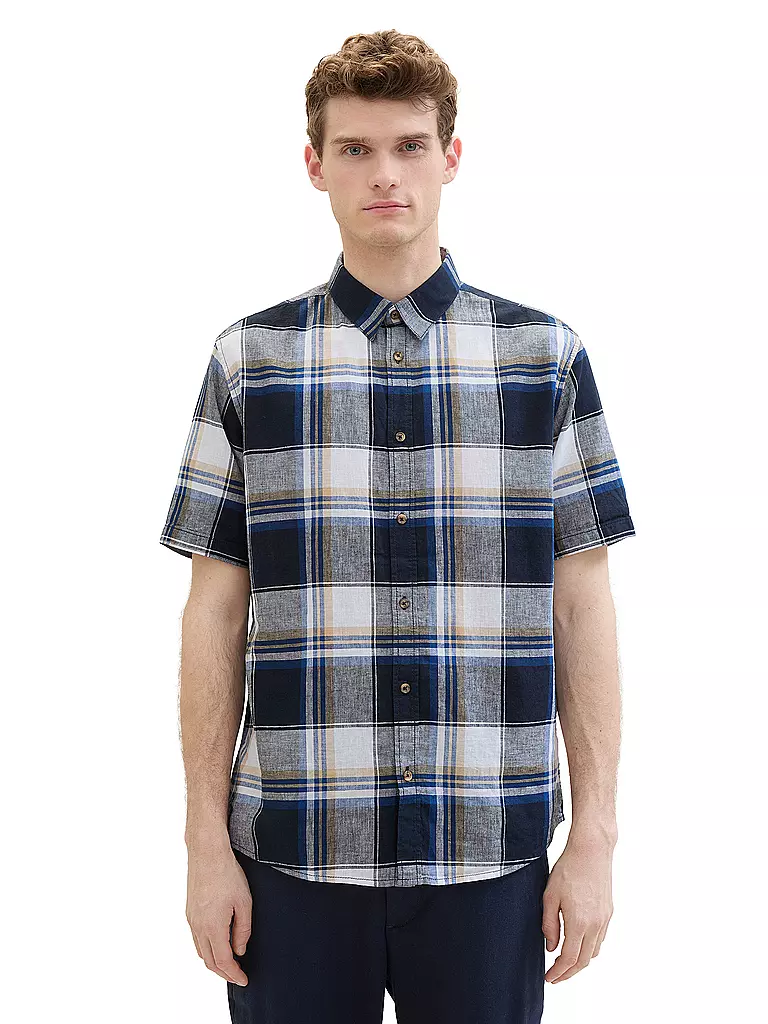 TOM TAILOR Hemd Regular Fit blau
