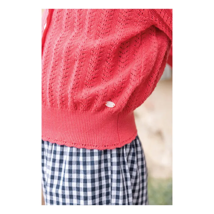 Tartine et Chocolat Cardigan en Maille | Rouge