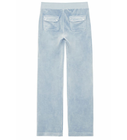 Juicy Couture Velours Hosen - Teil Strahl - Powder Blue