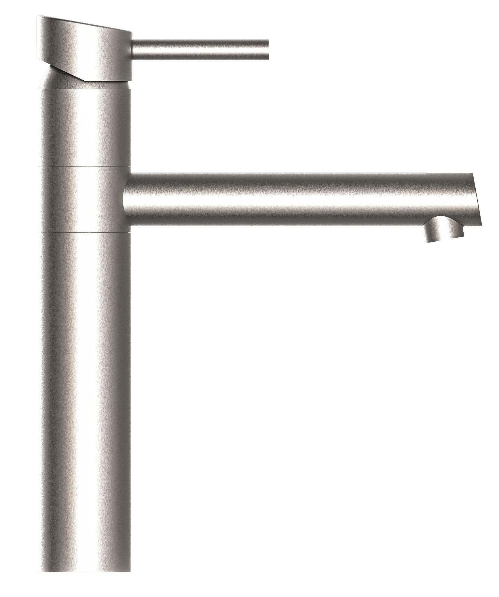 Schutte Massive keuken mengkraan RVS look