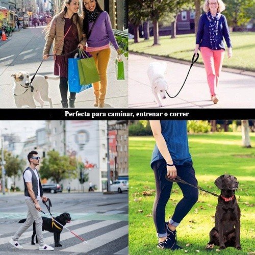 Coleira para cães MyPetCare, preta