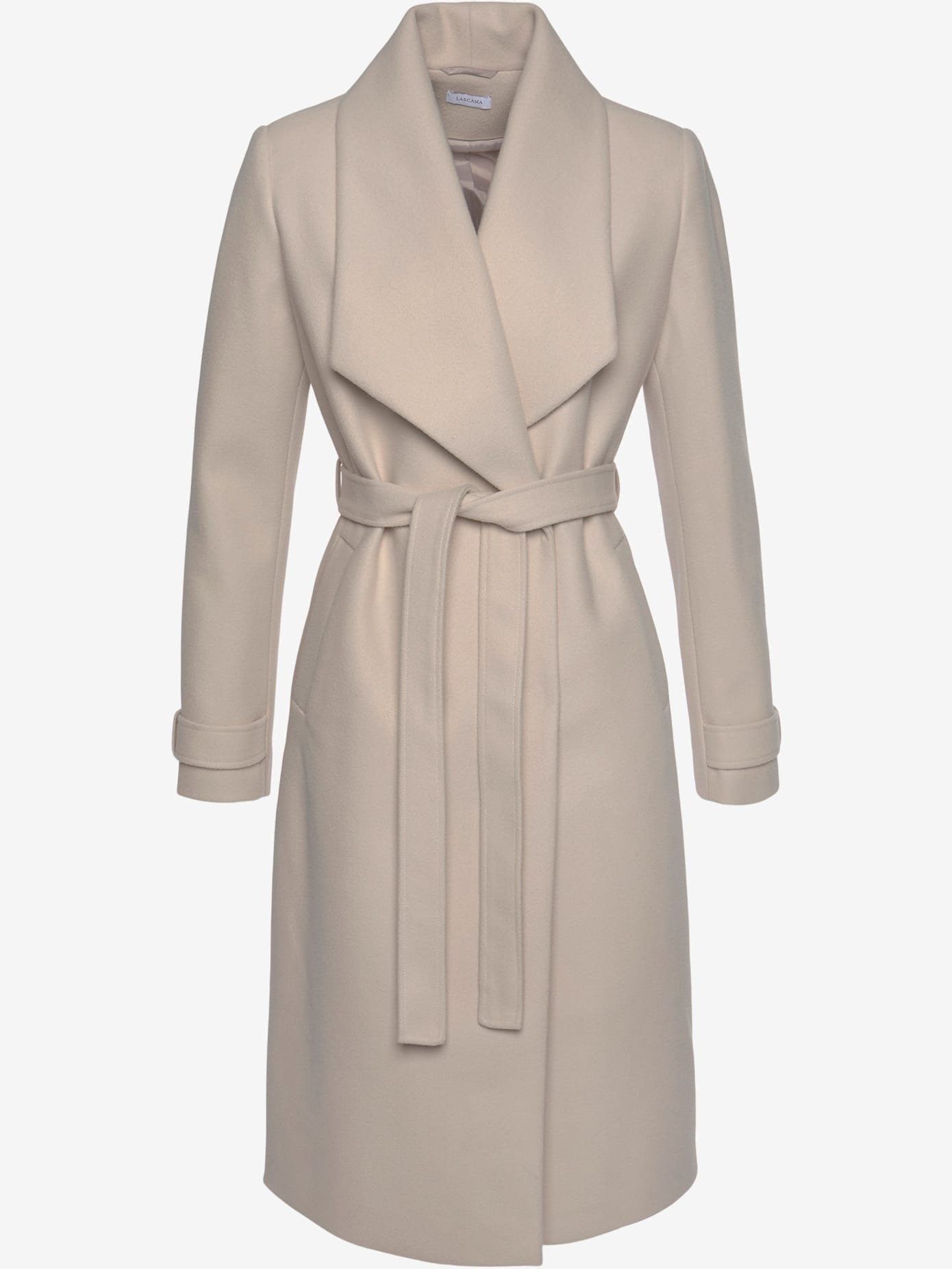 Manteau longueur genou, col à revers