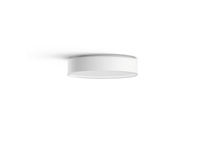 Plafonnier LED intégrée Enrave connecté intensité variable Philips Hue IP20 9,6W 950lm ⌀ 26,1 cm noir