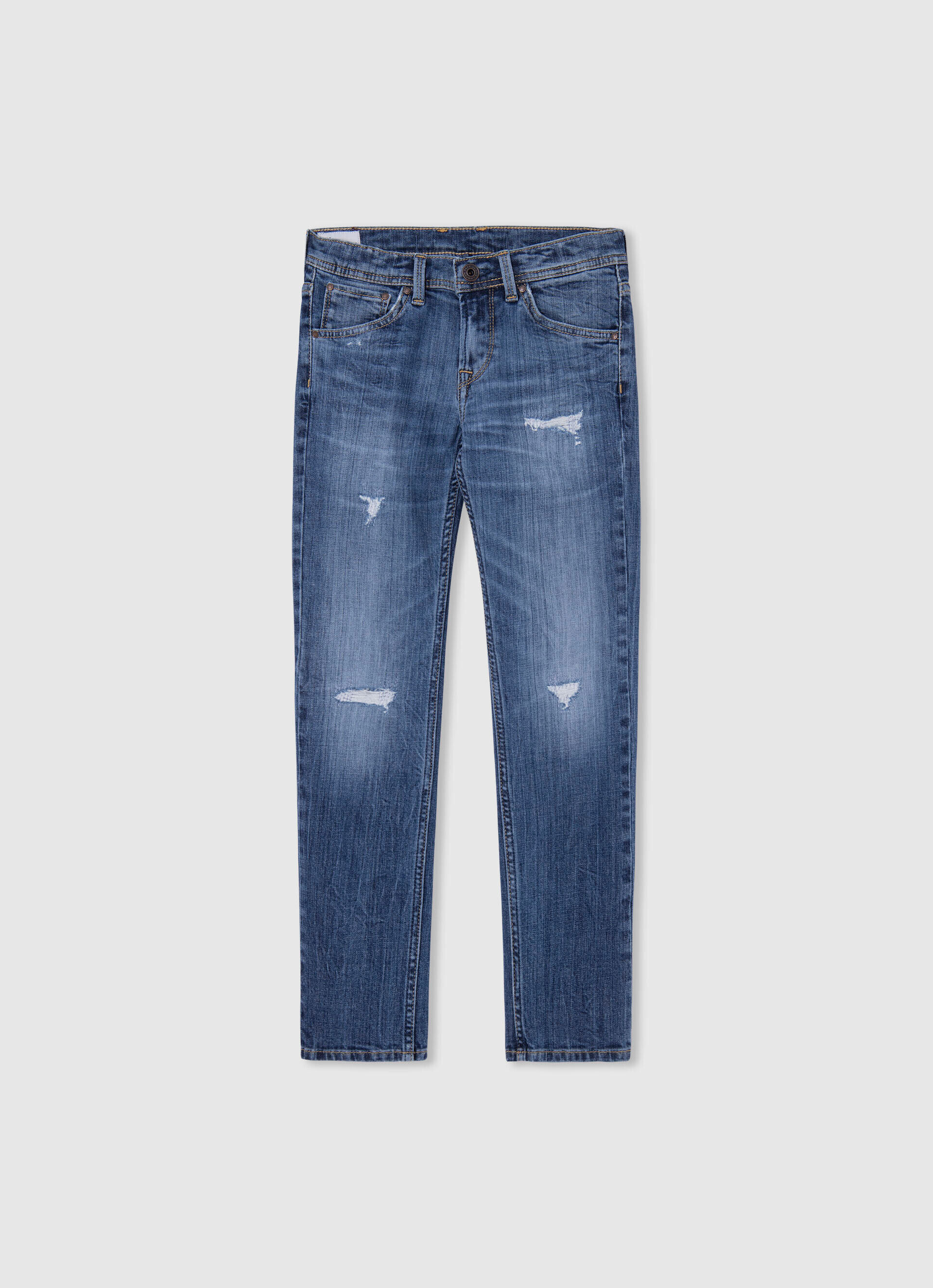 JEAN CASHED FIT SLIM TIRO REGULAR - denim