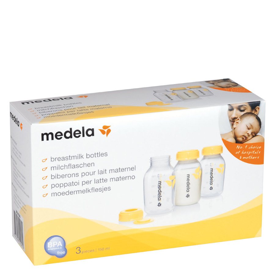Medela Breast Milk Storage Bottles 3x150ml