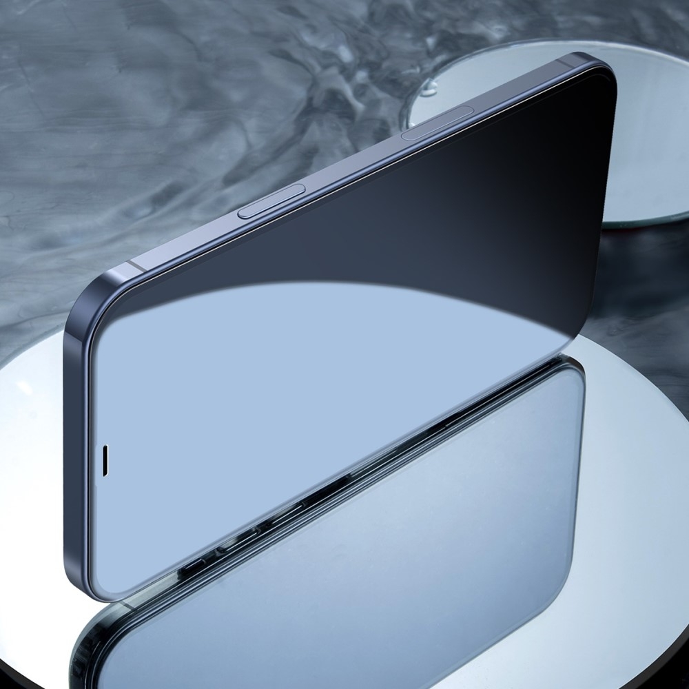 (2er Set) Baseus - iPhone 12 / iPhone 12 Pro Vollbild Curved Panzer Glas Display - Schwarz