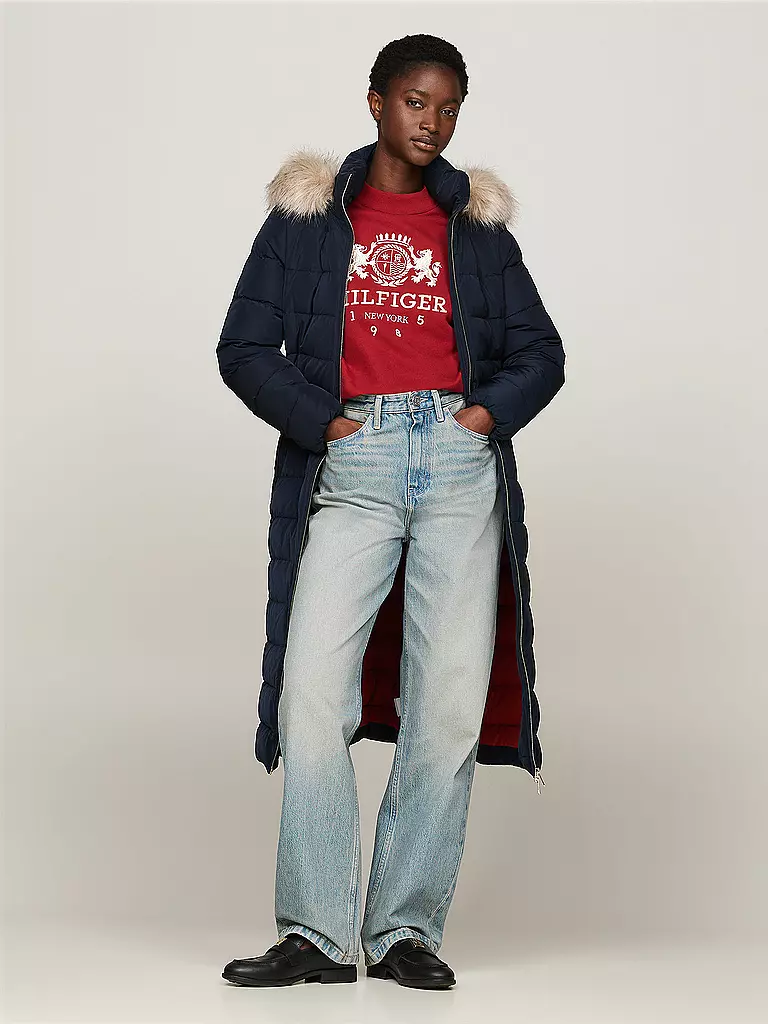 TOMMY HILFIGER Daunenmantel TYRA dunkelblau