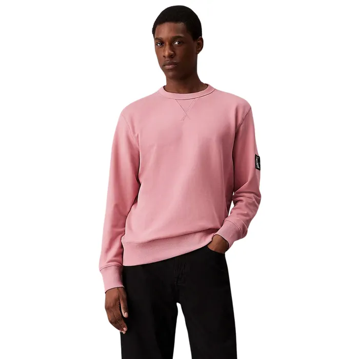 Calvin Klein Monologo Badge Crew Sweater Heren