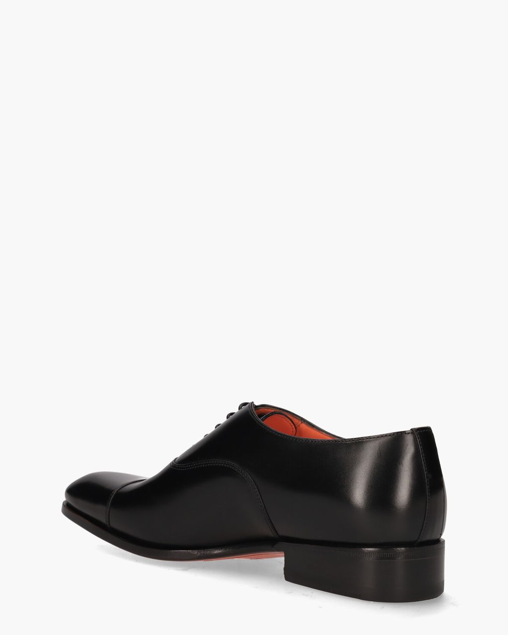 Santoni 12474 Zwart Heren Veterschoenen