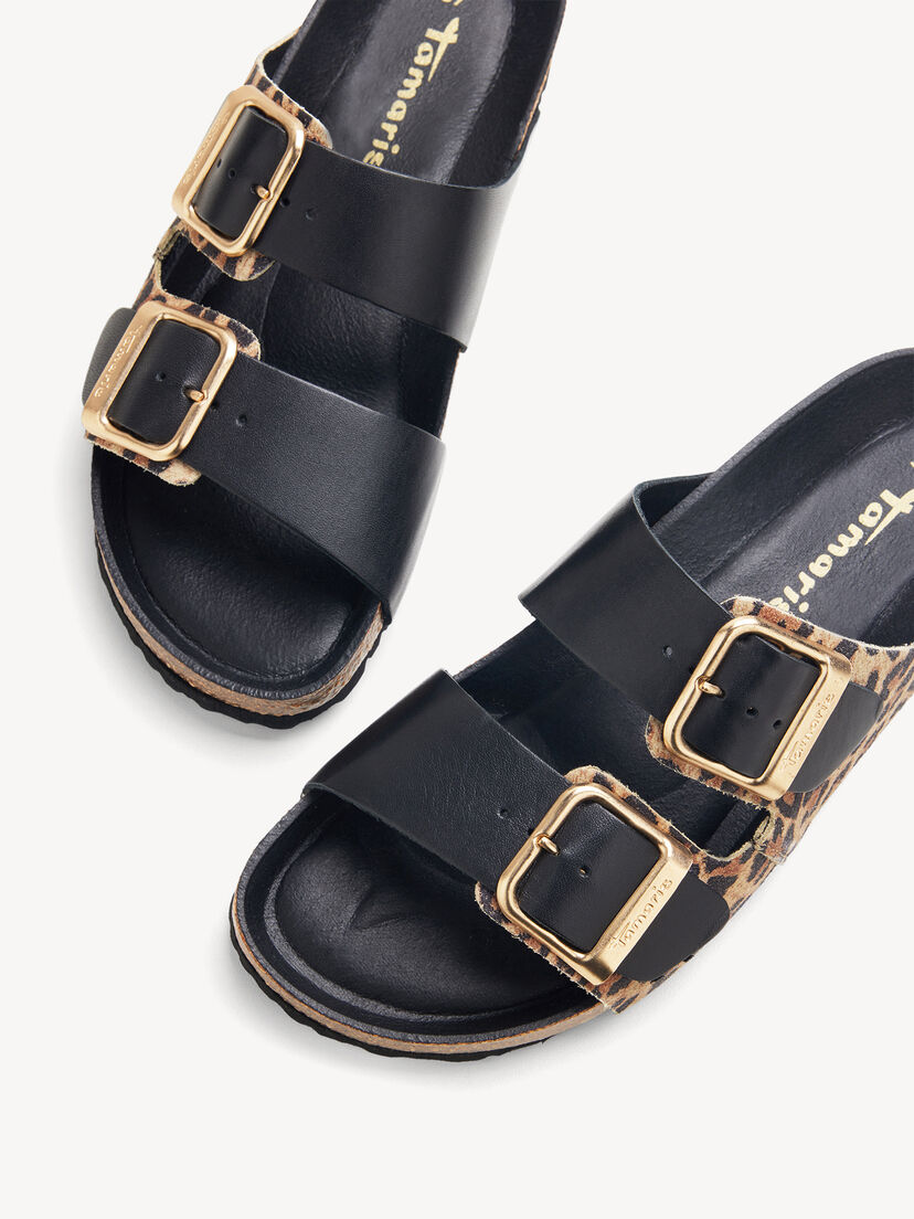 Leren Slipper - zwart