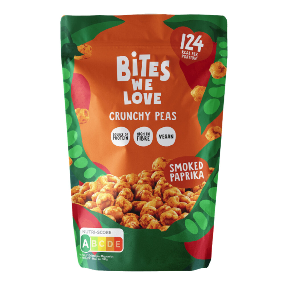 3x BitesWeLove Crunchy Peas Smoked Paprika100 gr