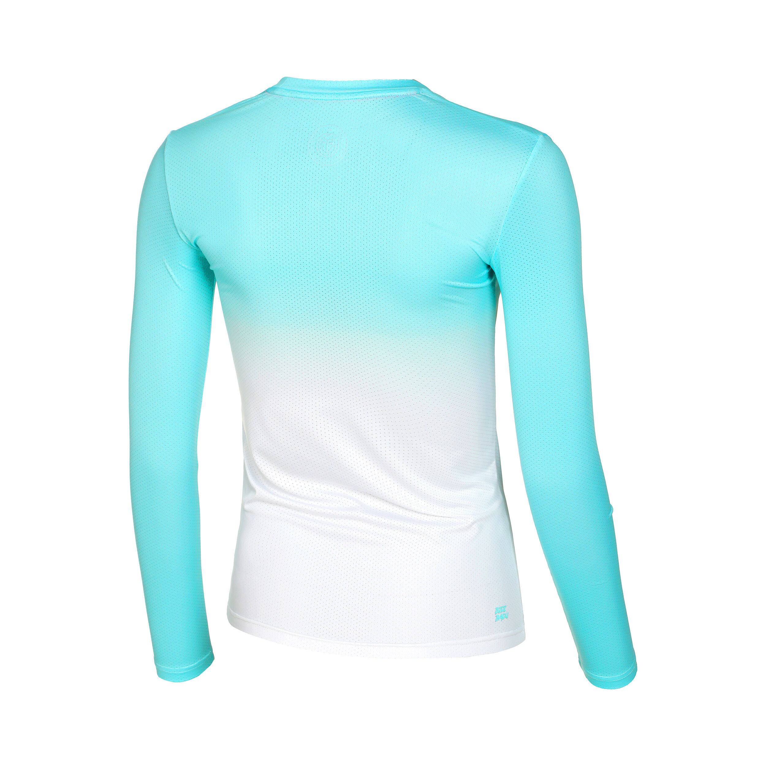 BIDI BADU Crew Gradiant Haut Manches Longues Filles - Turquoise , Blanc