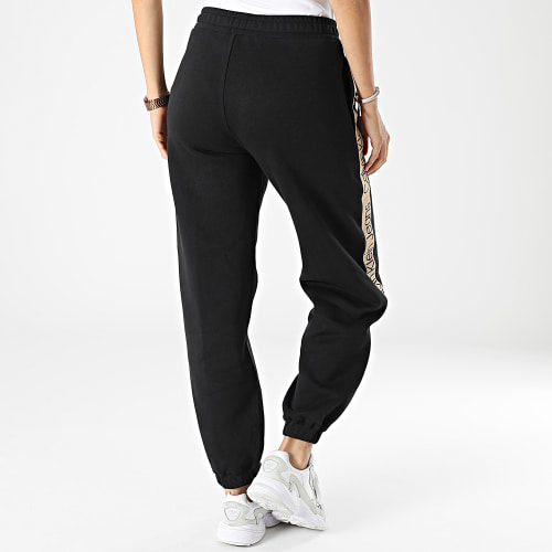 Pantalon Jogging A Bandes Femme 9738 Noir