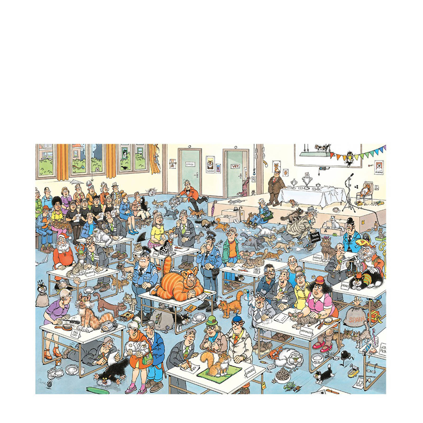 Jan van Haasteren kattenshow legpuzzel 2000 stukjes