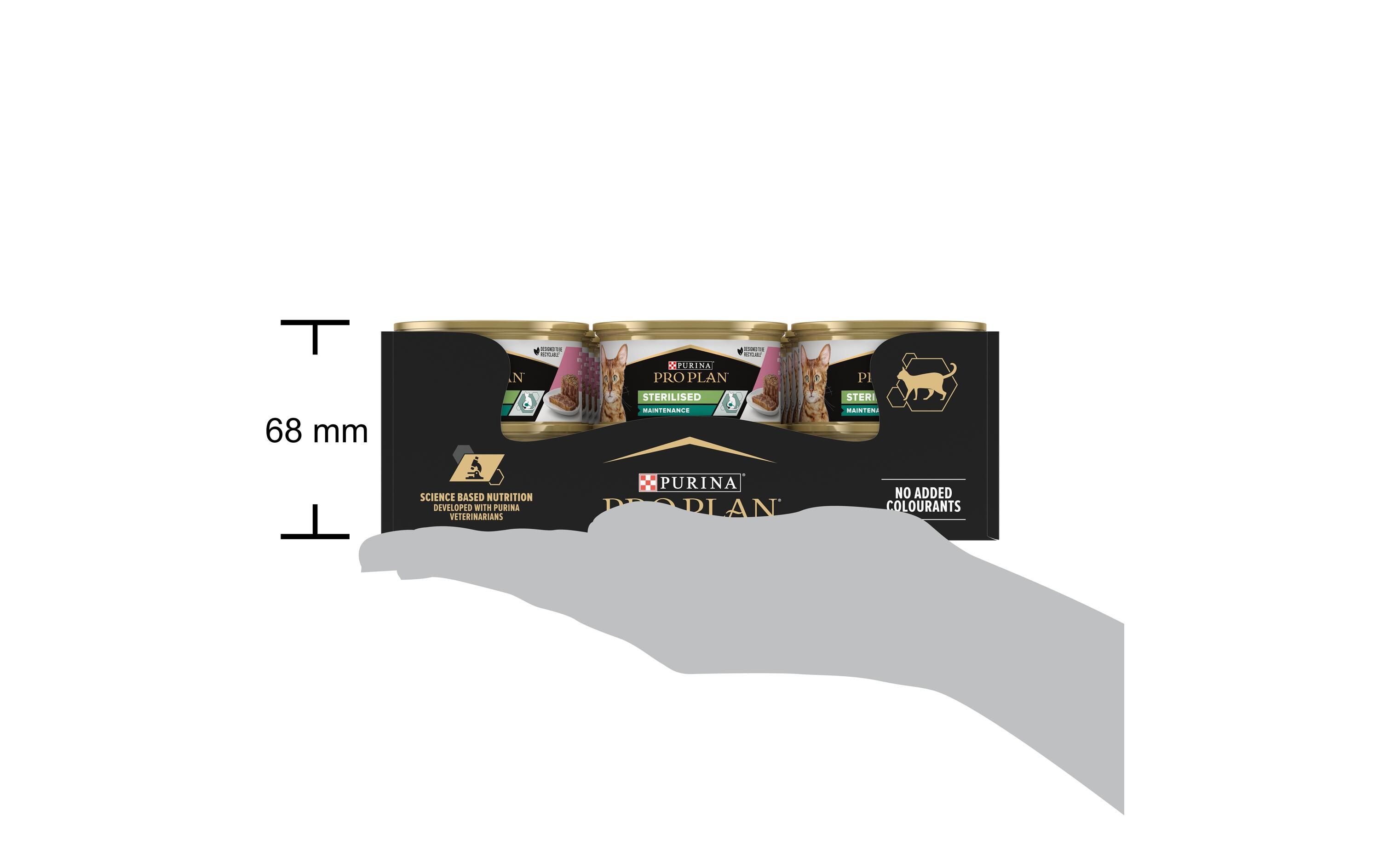 Sterilised Maintenance mit Thunfisch und Lachs 24 x 85 gAlleinfuttermittel für ausgewachsene kastrierte Katzen