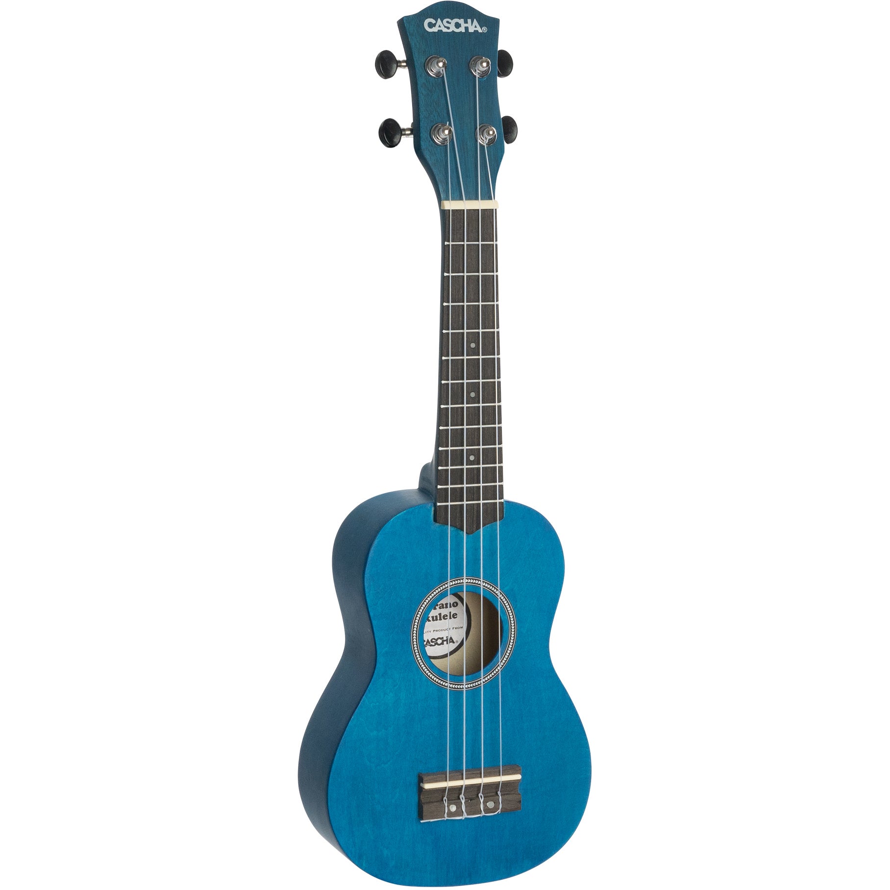 Cascha HH 3971 sopraan ukelele set blauw (4-talig)