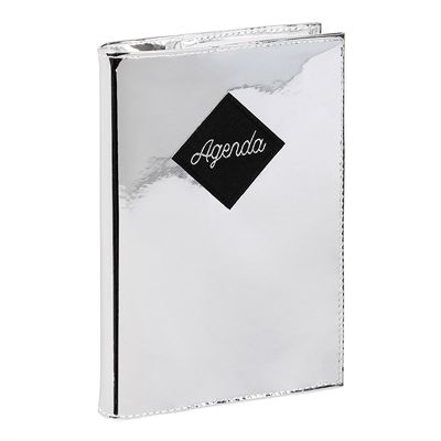 Agenda Diamond - 1 jour par page - 12 x 17 cm - disponible en argent ou rose doré - Viquel