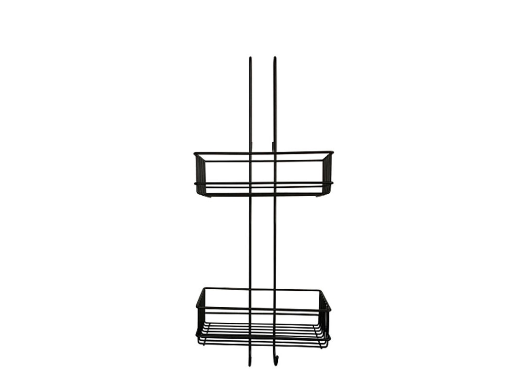 SUPORTE DE DUCHE ACTUEL METAL PRETO 26X18X59CM