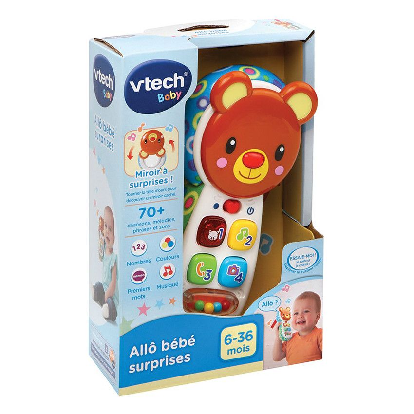 Jouet téléphone Allô Bébé Surprises - Brun - Doré