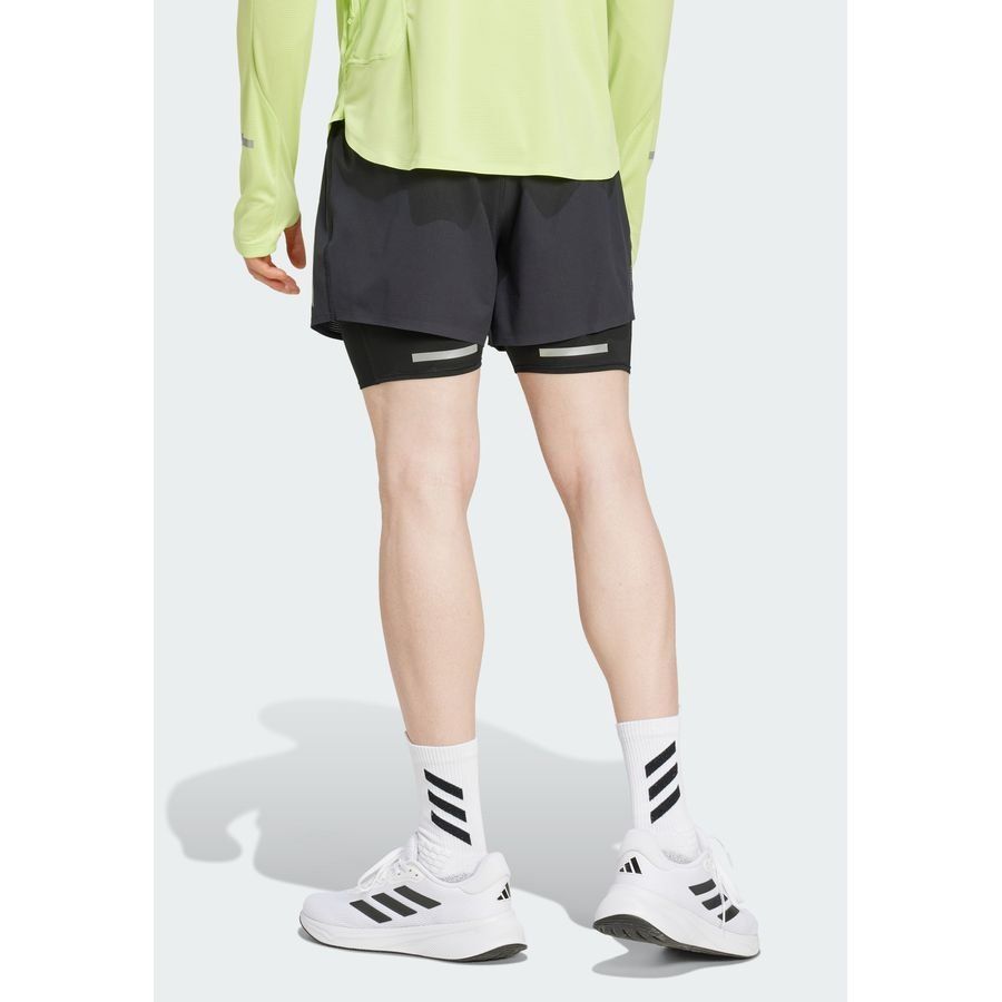 Adidas Short de running réfléchissant 2 en 1 Ultimate