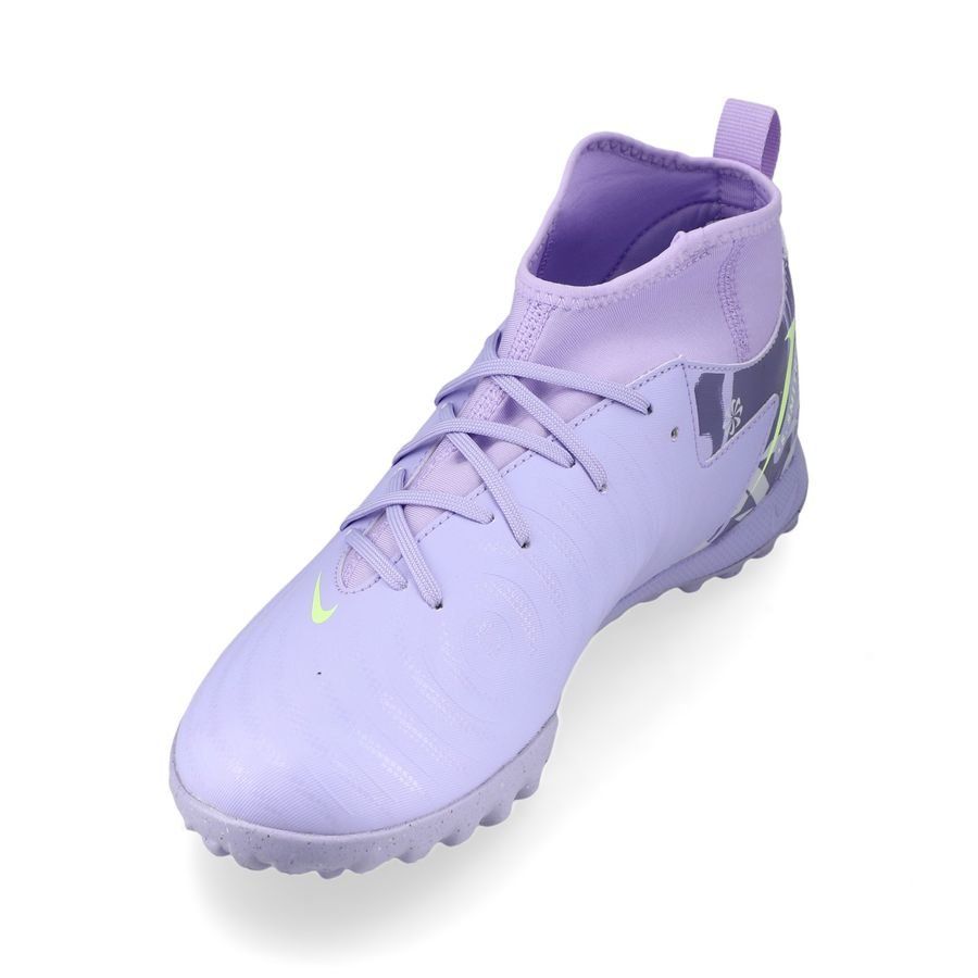 Nike Phantom Luna II Academy TF United - Purple Agate/Jaune Fluo Enfant