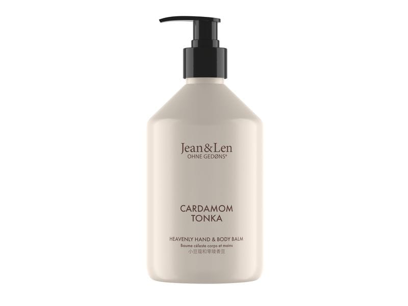 Jean & Len Body Lotion Hand and Body Balm Cardamom and Tonk Natürliche Körperlotion für jedes Badezimmer und jede Haut