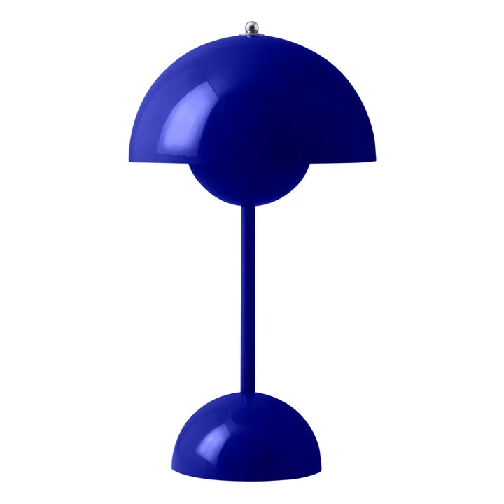 & Tradition Lampe à poser portative Flowerpot VP9, Verner Panton | Bleu