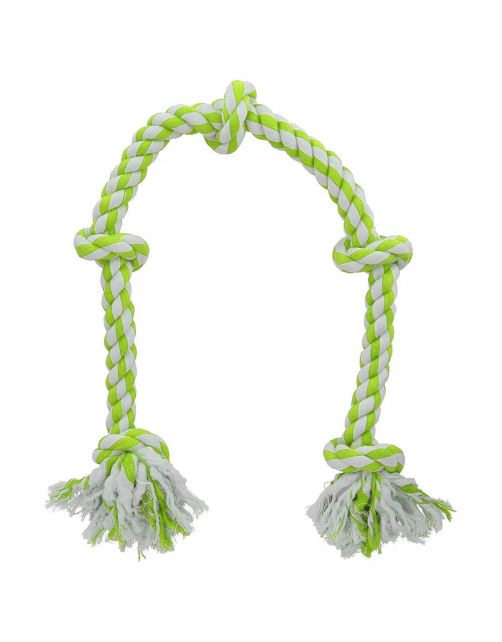 Adori Flostouw Xl Wit&Lime - Hondenspeelgoed