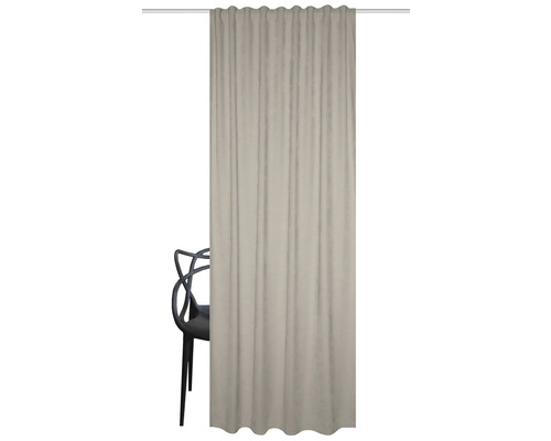 Gordijn met combiband Wolly taupe 135x245 cm