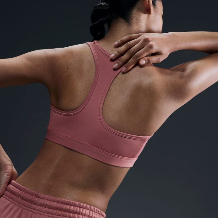 Nike Dame BH Swoosh Medium Support Bra Pink