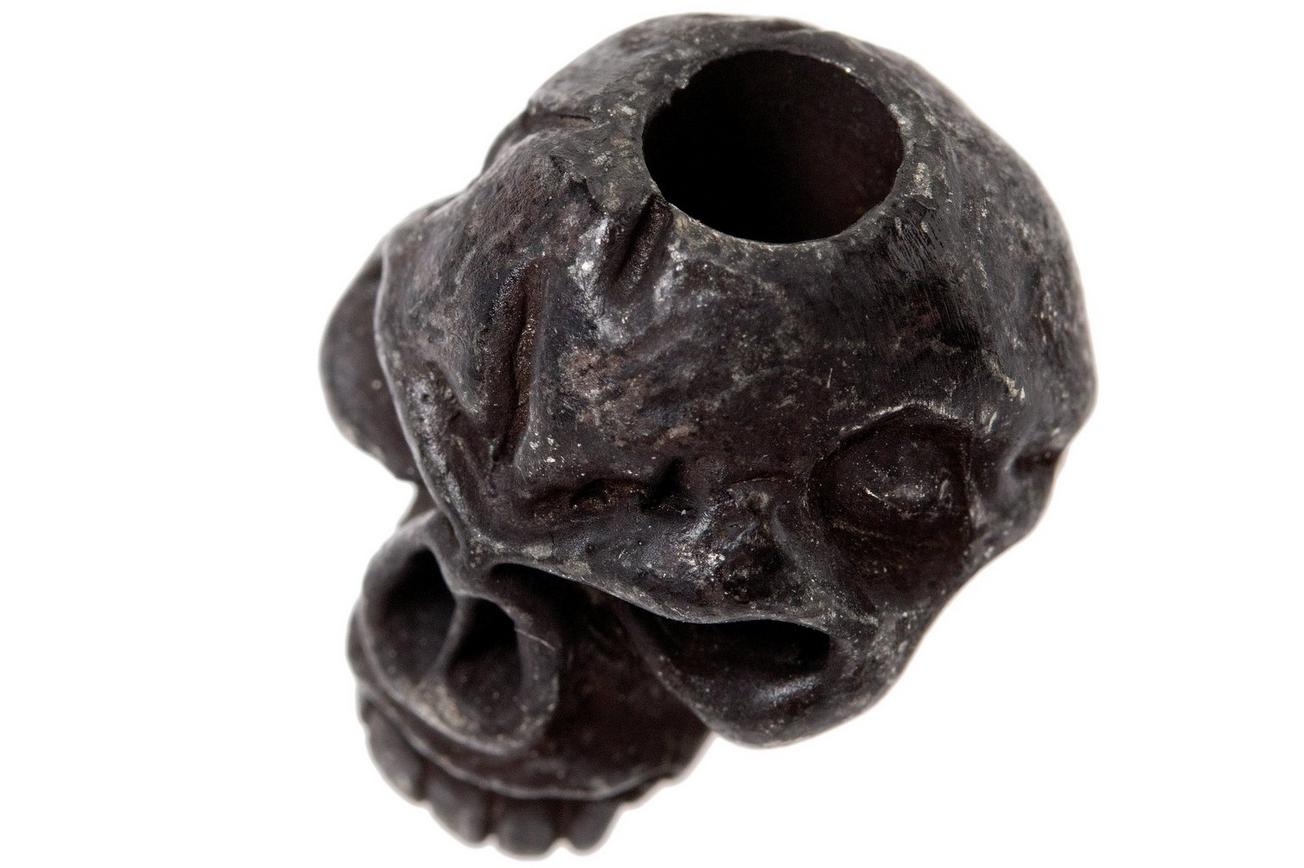 Schmuckatelli Emerson Skull Bead Black Oxidized