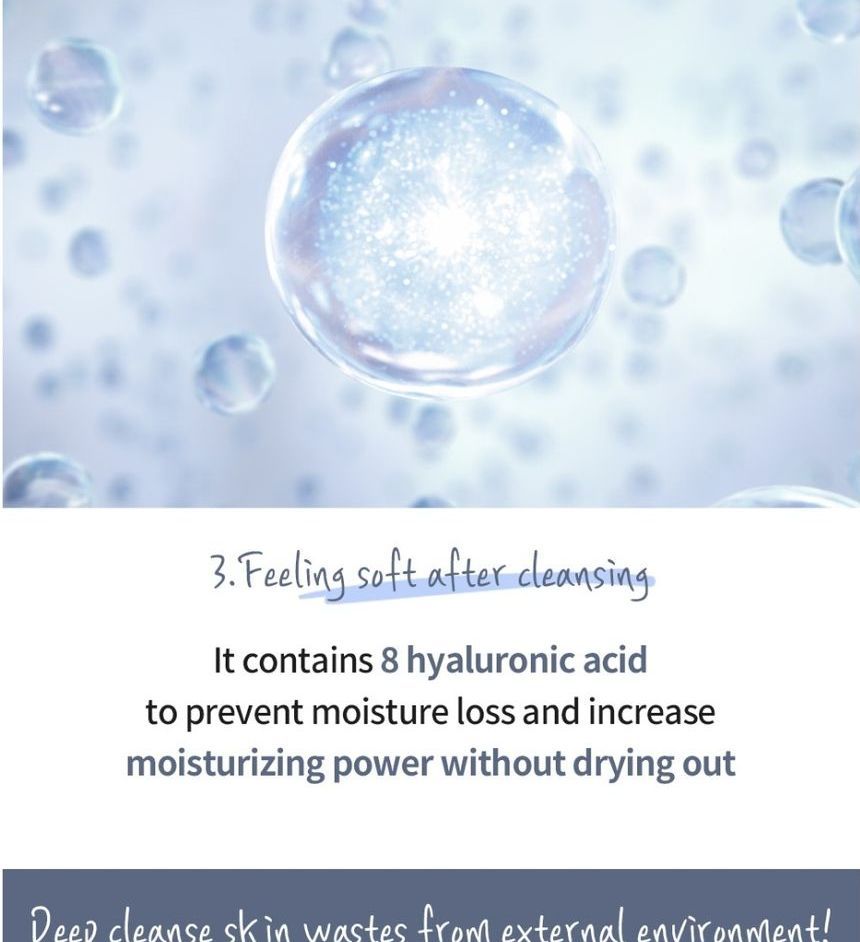 esfolio - Hyaluronic Acid Houttuynia Cordata Cleansing Foam