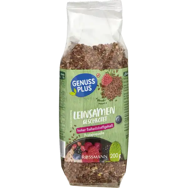 Leinsamen geschrotet