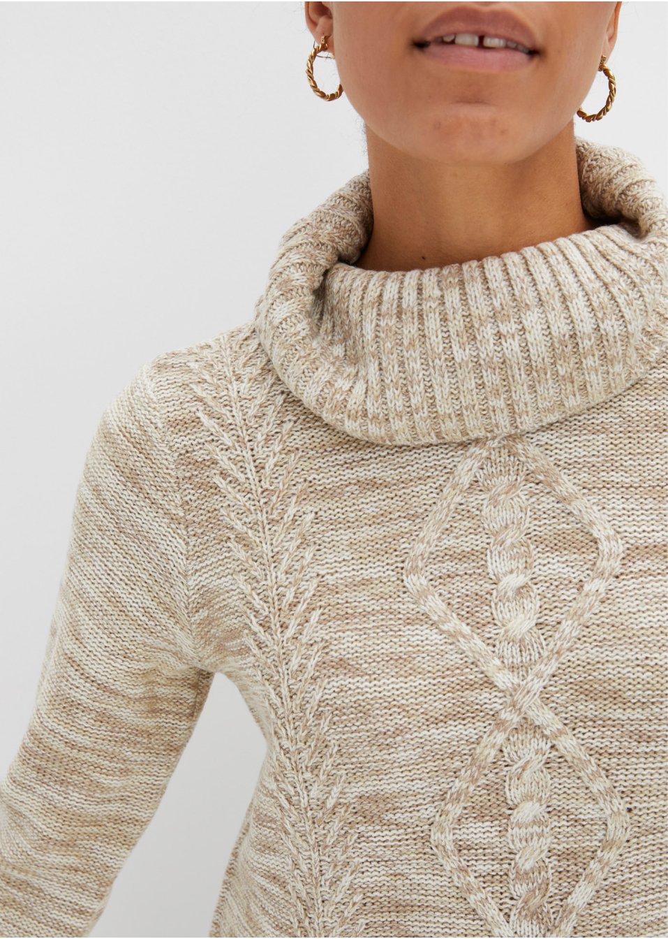 Pull poncho, manches longues