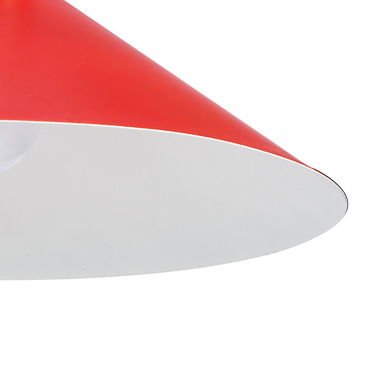 Suspension Apennin 35cm E27 IP20 rouge