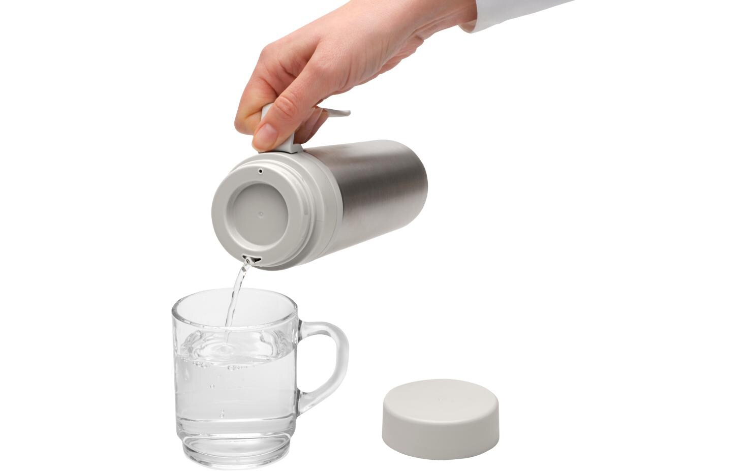 Thermosflasche Make & Take 500 ml, Hellgrau/SilberIsolierflasche