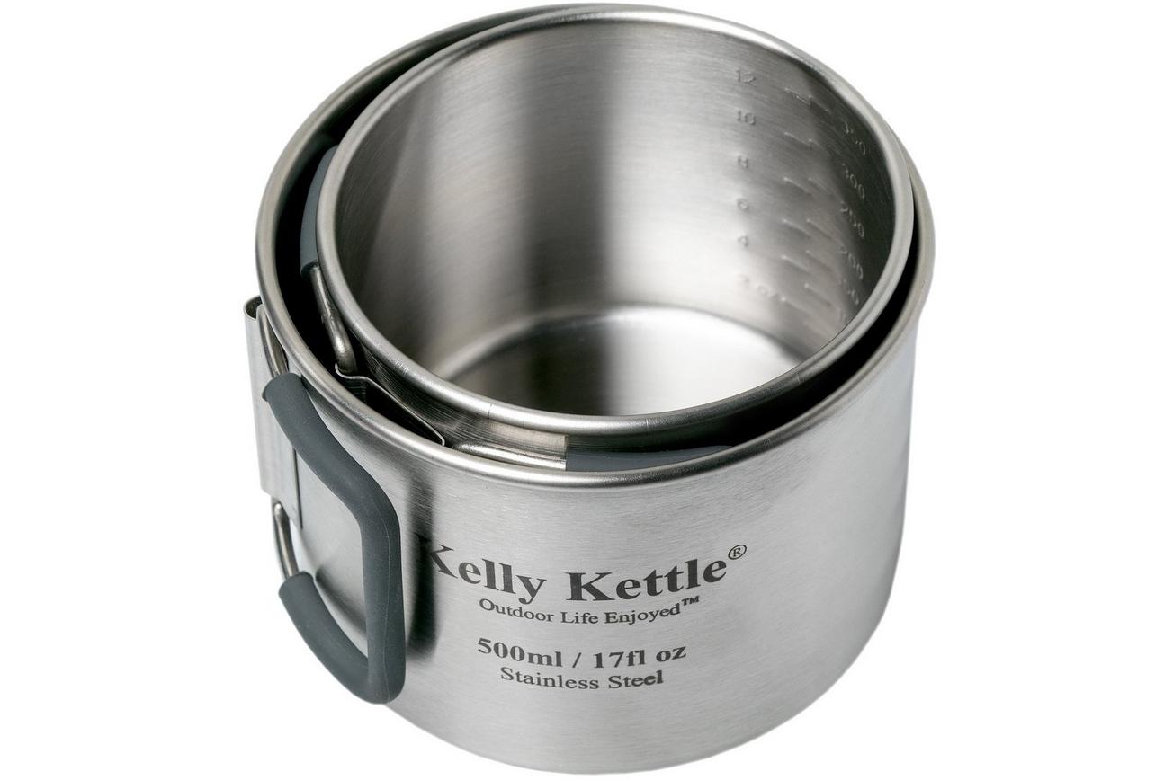 Kelly Kettle Cups 350 en 500 ml stainless 50040