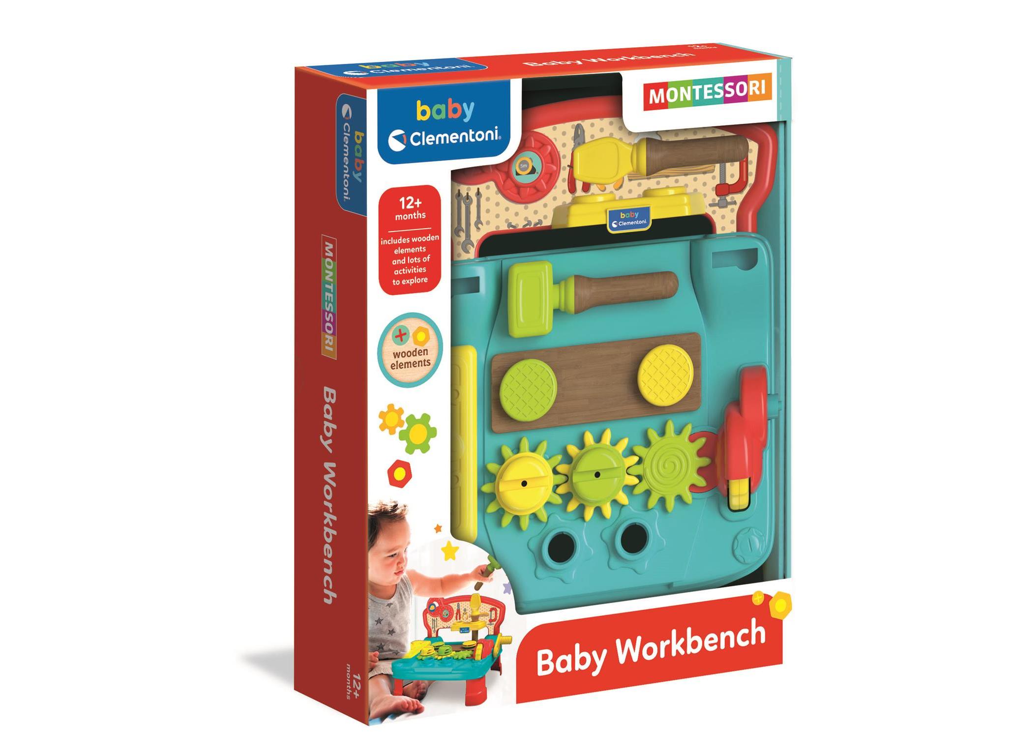 MONTESSORI BABY CLEMENTONI MESA DE FERRAMENTAS
