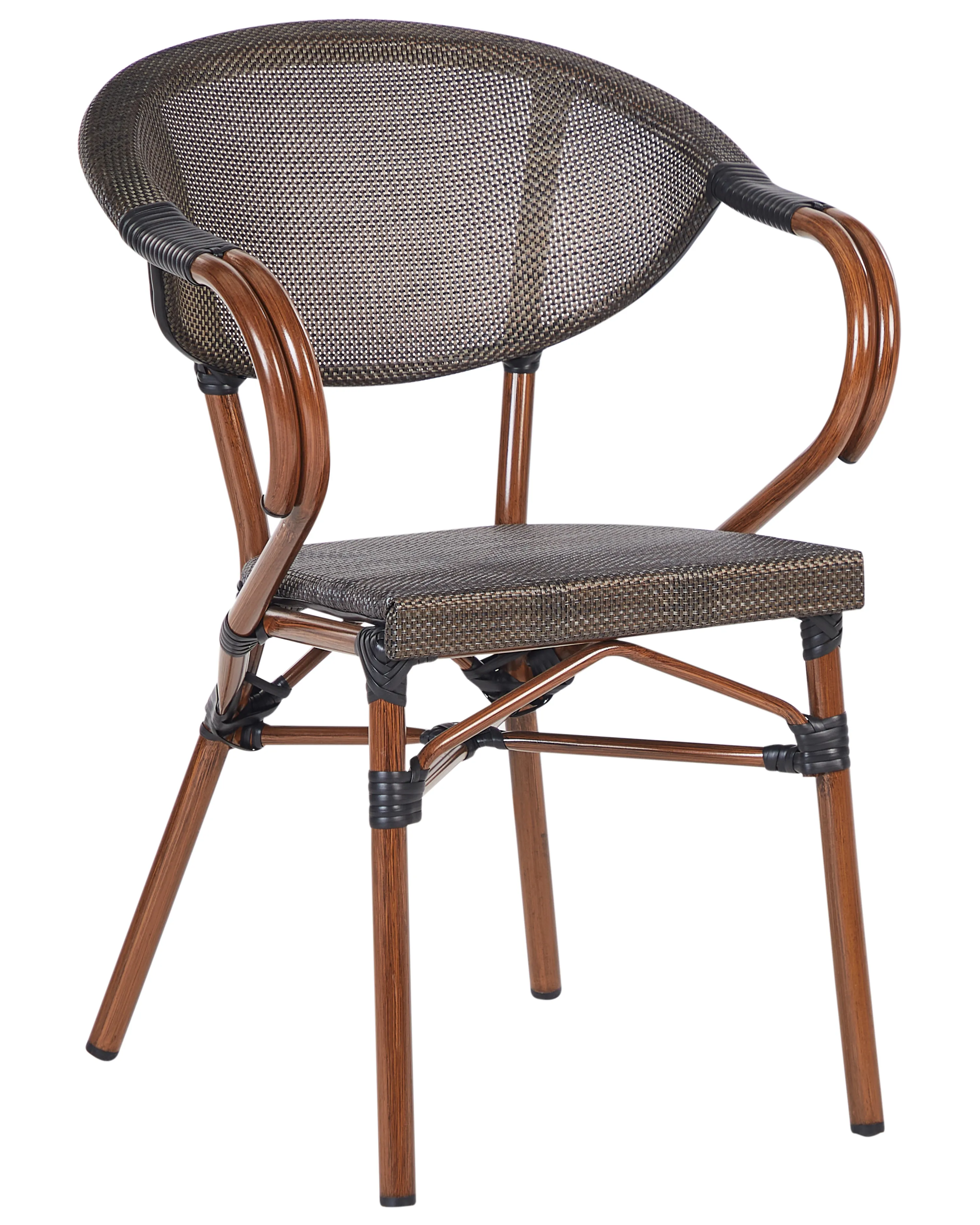 Set van 4 tuinstoelen CASPRI II Metaal Grijs