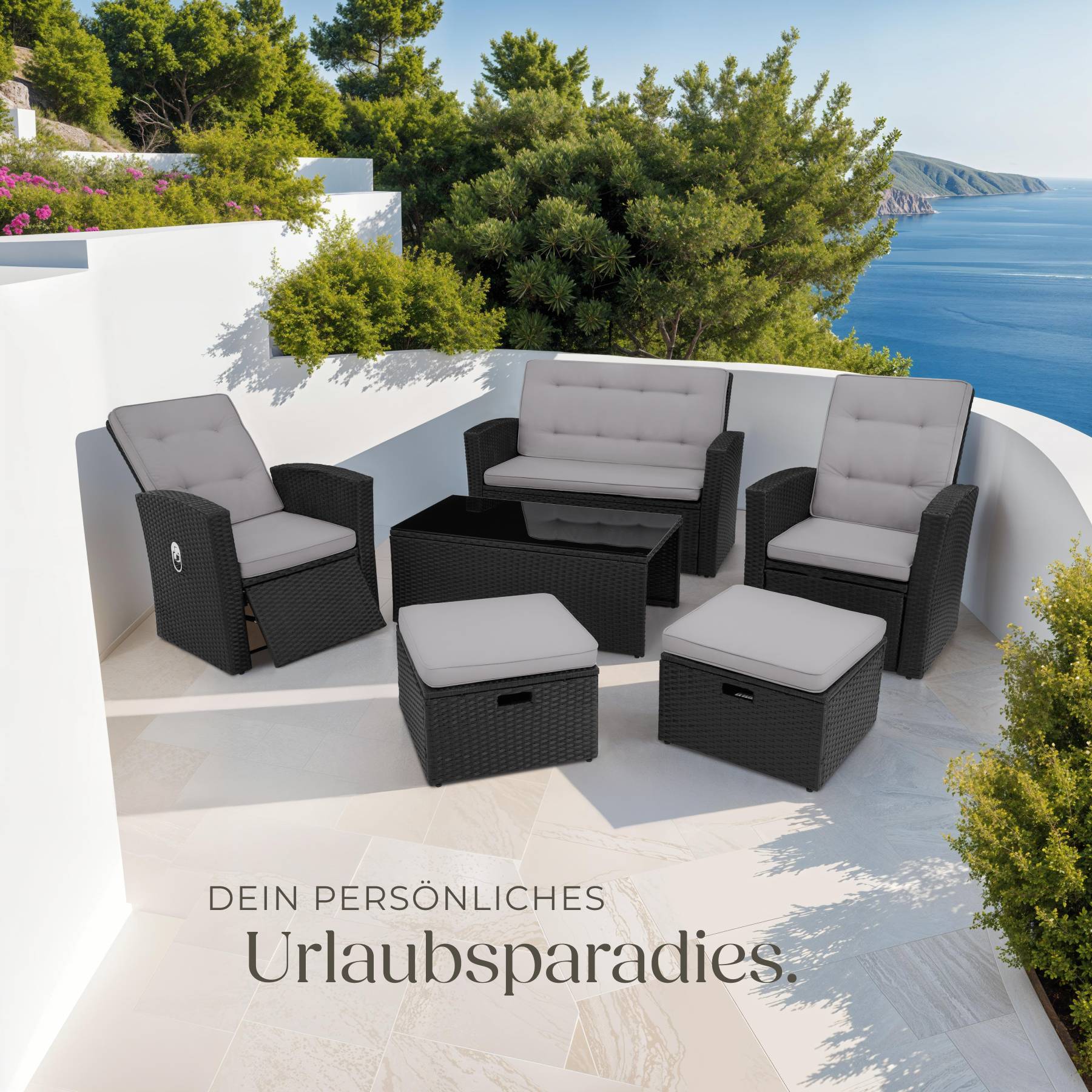 Rattan Lounge Bari