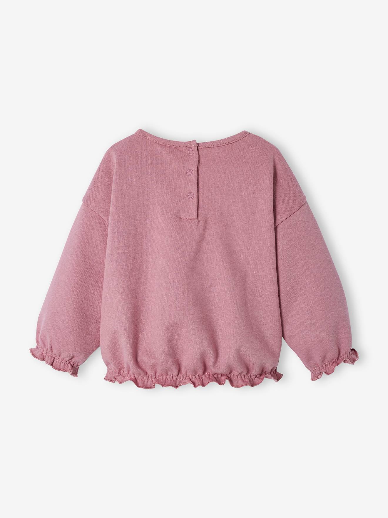 Moletom estampado lilás para bebê