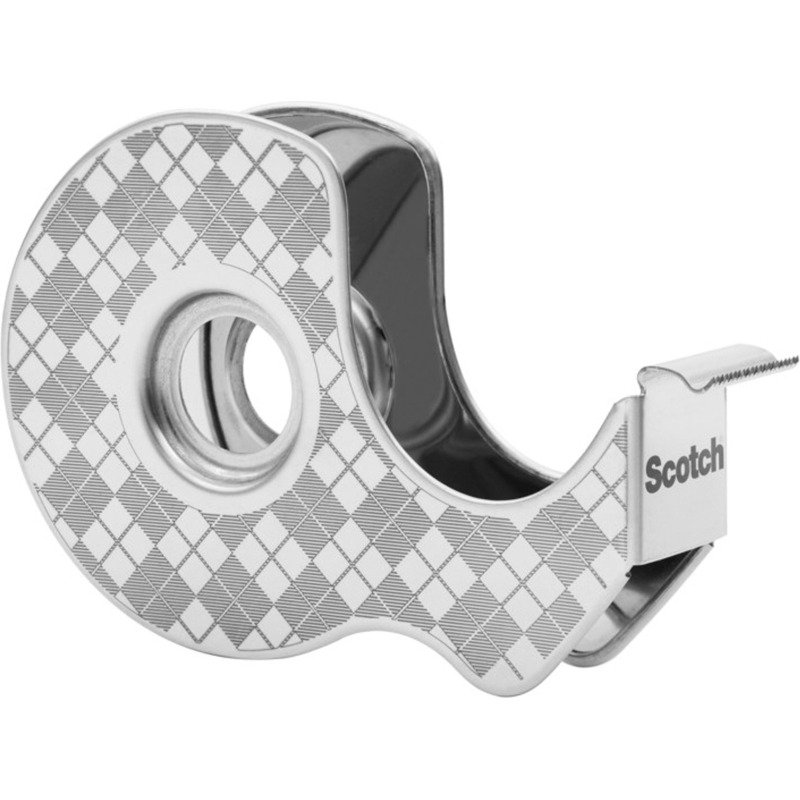 Dévidoir adhésif acier Scotch avec 2 rouleaux Largeur 19 mm x longueur 13,9 m