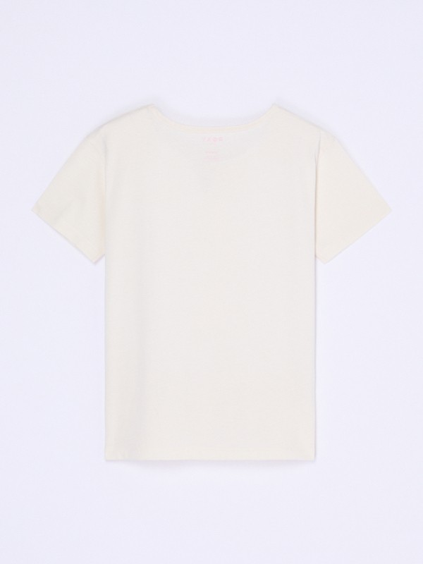 Lilyregular Night T-Shirt manches courtes Blanc Fille 4-16